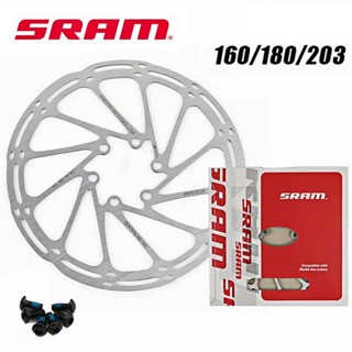 SRAM ใบดิส ดิสก์เบรคจักรยานโรเตอร์ 160 180 203Mm ภูเขาเบรกโรเตอร์จานเบรกจักรยานสำหรับ MTB ถนน