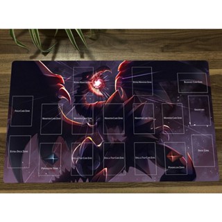 Yugioh Playmat Red-Eyes Black Dragon TCG แผ่นรองการ์ดเกมเทรดดิ้ง และโซน