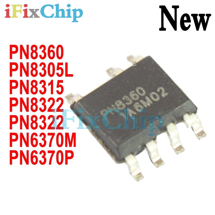 5pcs ยี่ห้อใหม่ PN8360 PN8305L PN8315 PN8322 PN8322 PN6370M PN6370P sop-8 sop-7