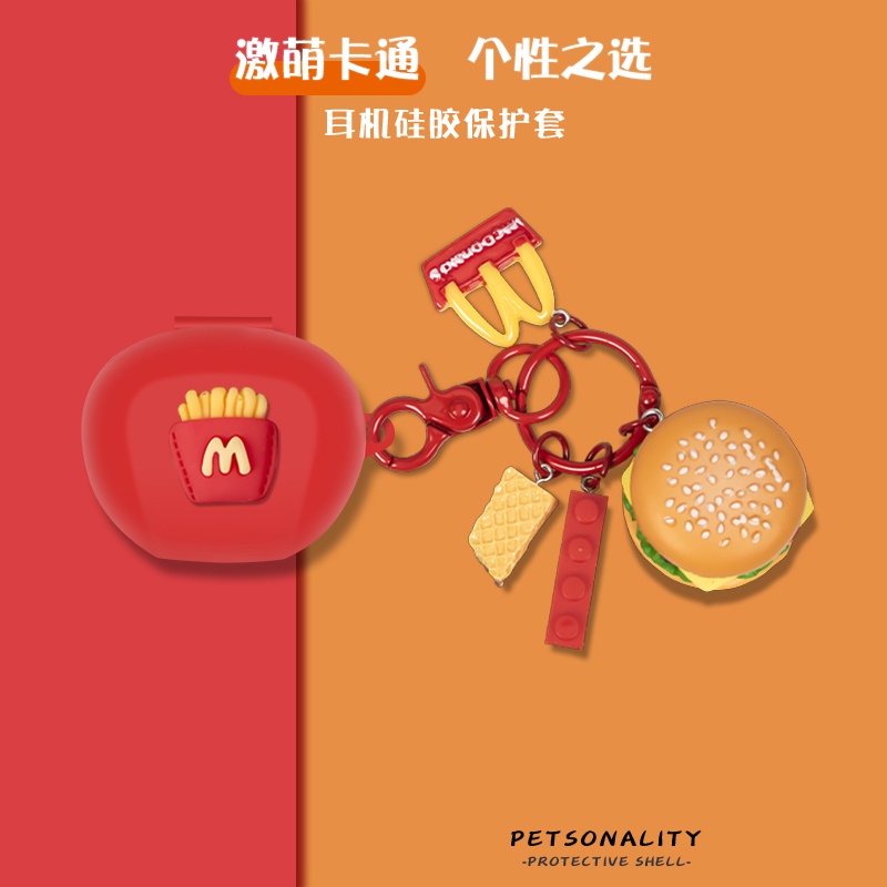 For EDIFIER NeoBuds S Case EDIFIER NeoBuds Silicone Soft Case Cartoon Polar Bear Keychain Cartoon Bu