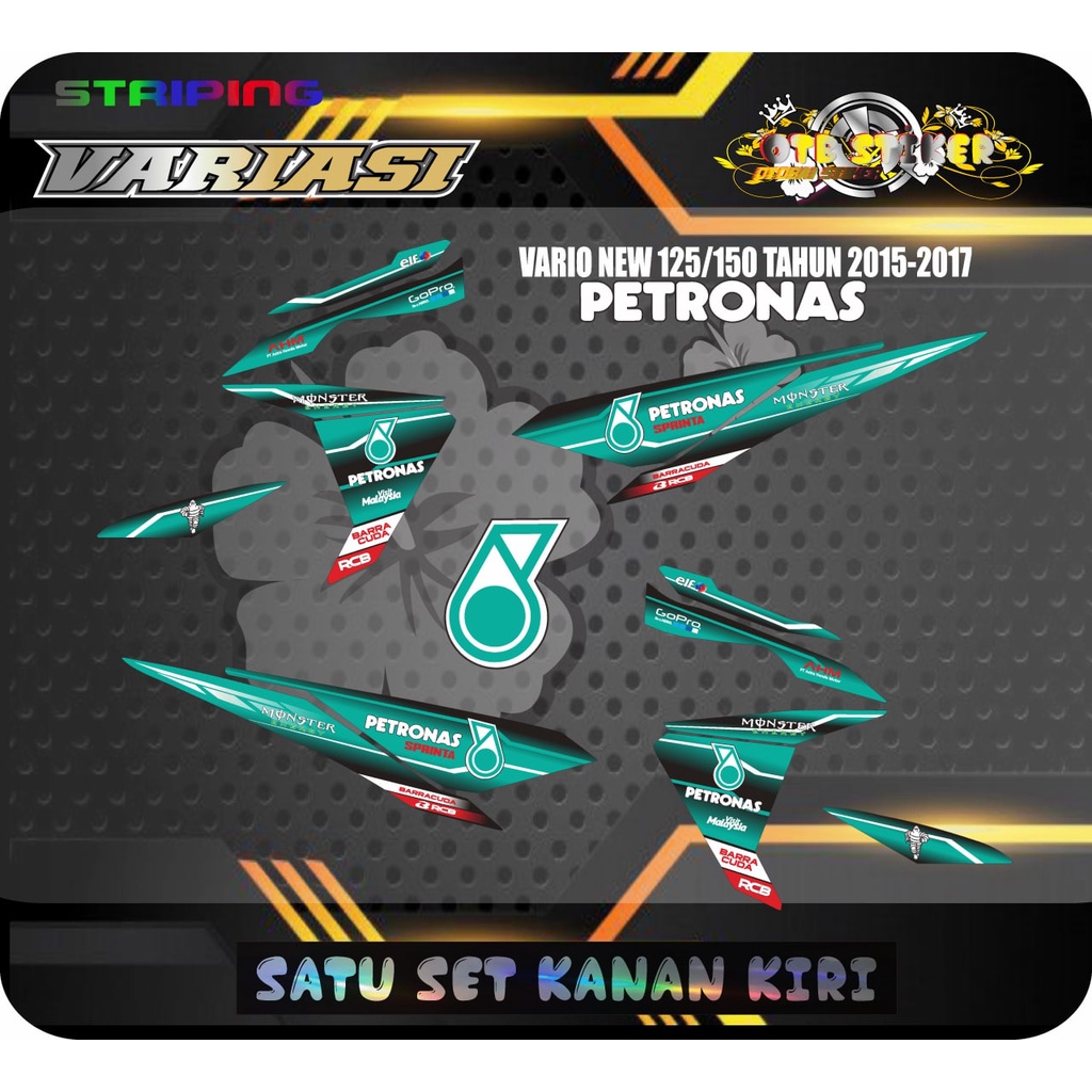 Variation STRIPING HONDA VARIO 125/150 LED YEAR 2015-2017 PETRONAS MOTIF