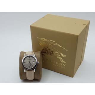 นาฬิกา BURBERRY WOMENS BU9107 34 MM LARGE BEIGE CHECK SWISS QUARTZ พร้อมกล่อง (ใหม่)