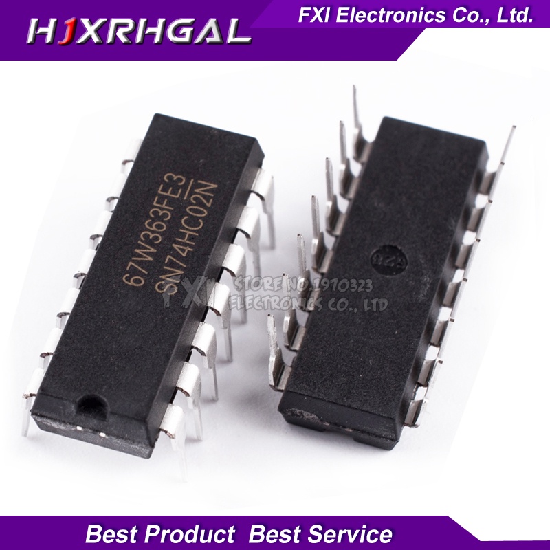100PCS 74HC02N 74HC02 DIP14 DIP SN74HC02N ปลั๊กตรง