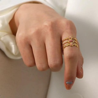 Escapism แหวนปรับขนาดได้ / stainless 18k gold plated