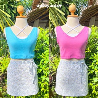 💗🗯👛เสื้อผูกใจ uptoyanis crop top ✂️รุ่นใหม่🍋พร้อมส่ง