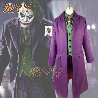 ชุดคอสเพลย์ แบทแมน Dark Knight cos Heath Ledger Joker สําหรับแต่งคอสเพลย์