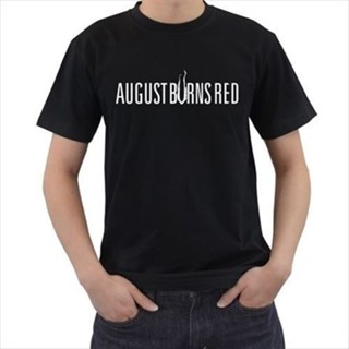 Mowei7 เสื้อยืด ผ้าฝ้าย 100% พิมพ์ลาย August Burns สีแดง พลัสไซซ์ สําหรับผู้ชาย