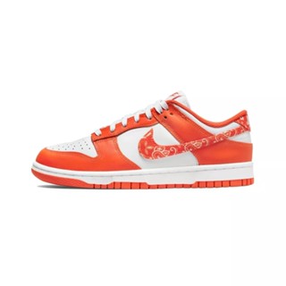 รับประกันของแท้ 100% NIKE Dunk Low Nike SB Dunk Low "Orange Paisley" รองเท้าสเก็ต