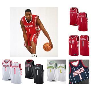 Houston Rockets #1 Tracy McGrady เสื้อสเวตเตอร์ของเสื้อบาสเก็ตบอล NBA Jersey