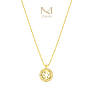 Mongkon Gold ทองคำแท้บริสุทธิ์สูง 96.5% สร้อยคอ 2 สลึง X-mas Snowflake