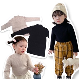 เสื้อแขนยาวไหมพรม คอเต่า ใส่อุ่นด้านใน ติดบ้านไว้เวลาไปเมืองนอก(STREET158)