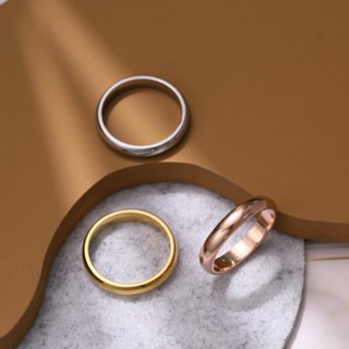 แหวน Titanium Steel สไตล์เรียบง่าย คงทนตลอดเวลา พร้อมมอบเป็น…