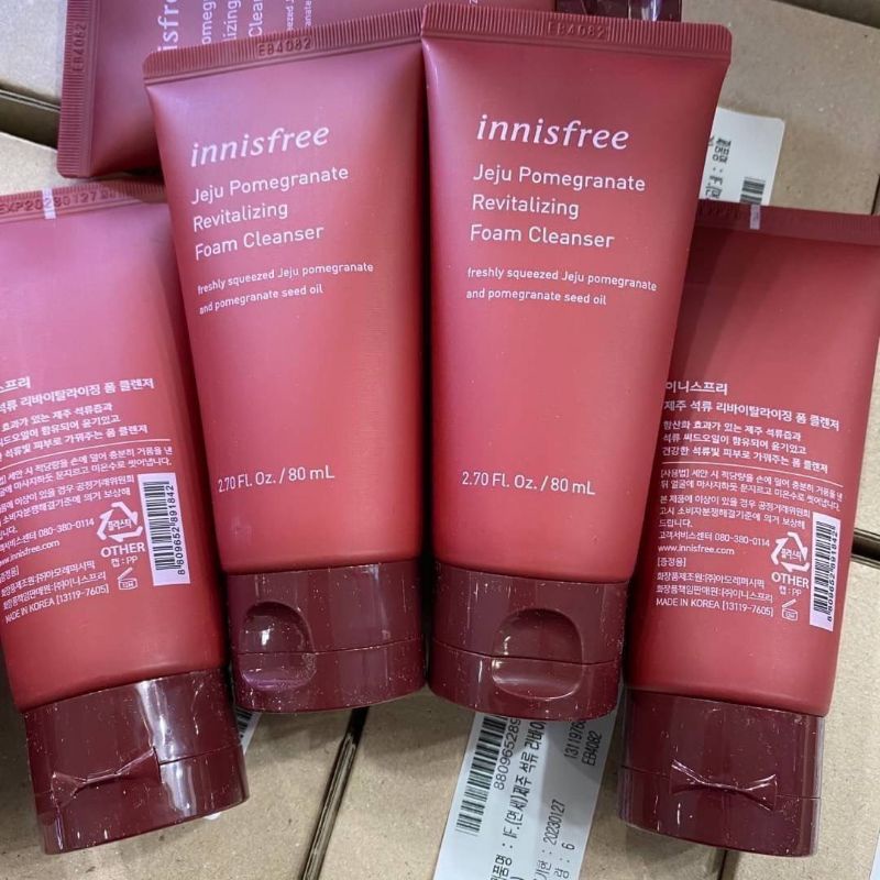 Innisfree Jeju Pomegranate Revitalizing Foam Cleanser ขนาด​ 80ml แท้💯