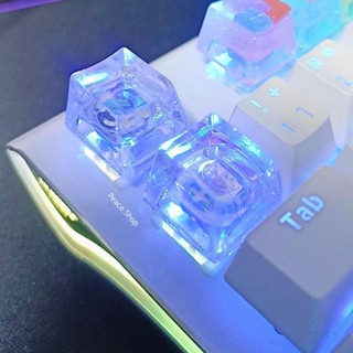 คีย์แคป Keycap เรซิ่น ปุ่มใสโฮโลแกรม Mechanical Keyboard