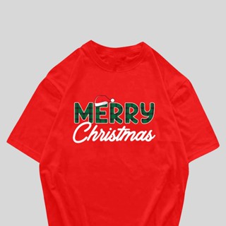 เสื้อคริสต์มาส เสื้อยืดคริสต์มาส Merry Christmas ผ้าCotton100% มีครบไซส์ พร้อมส่ง