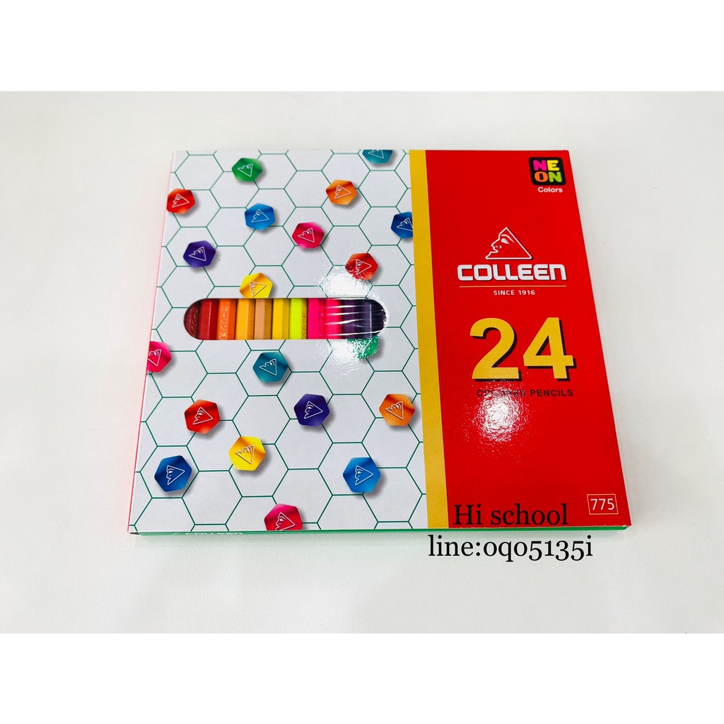 สีไม้ Colleen มีขนาดให้เลือก 12 สี, 24 สี, 36 สี, 48 สี เนื้อสีเข้มสด สว่าง สีคุณภาพนำเข้าจากญี่ปุ่น