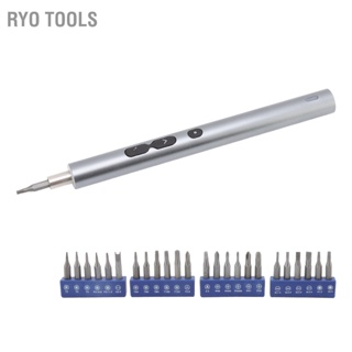 Ryo ชุดไขควงไฟฟ้า แบตเตอรี่ลิเธียม ไร้สาย ขนาดเล็ก 3.7V ชาร์จ Usb 28 In 1