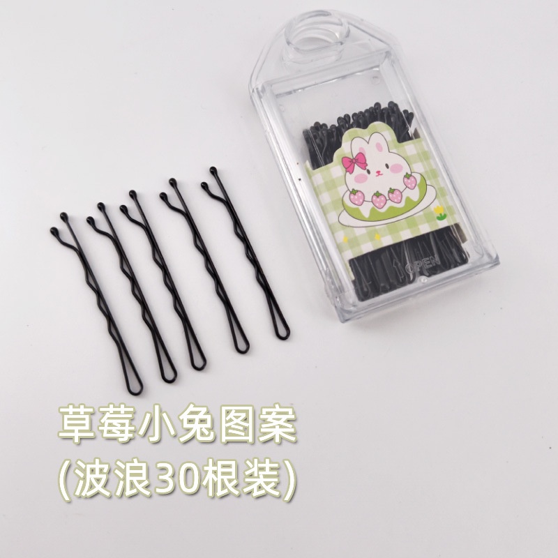 กิ๊บติดผมหน้าม้า ลายการ์ตูนน่ารัก สีดํา สไตล์ญี่ปุ่น และเกาหลีใต้ 30 กล่อง - รูปที่ 5