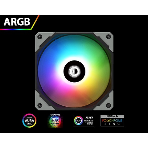 Id-Cooling NO-12015 XT ARGB 120mm Slim PWM Case Fan