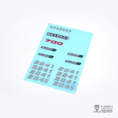 สติ๊กเกอร์ Hino 700 ZK-K027 รถบรรทุก Tamiya