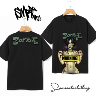 เสื้อยืด พิมพ์ลาย Samarata ZOMBIE GIRL DISTRO สําหรับผู้หญิง