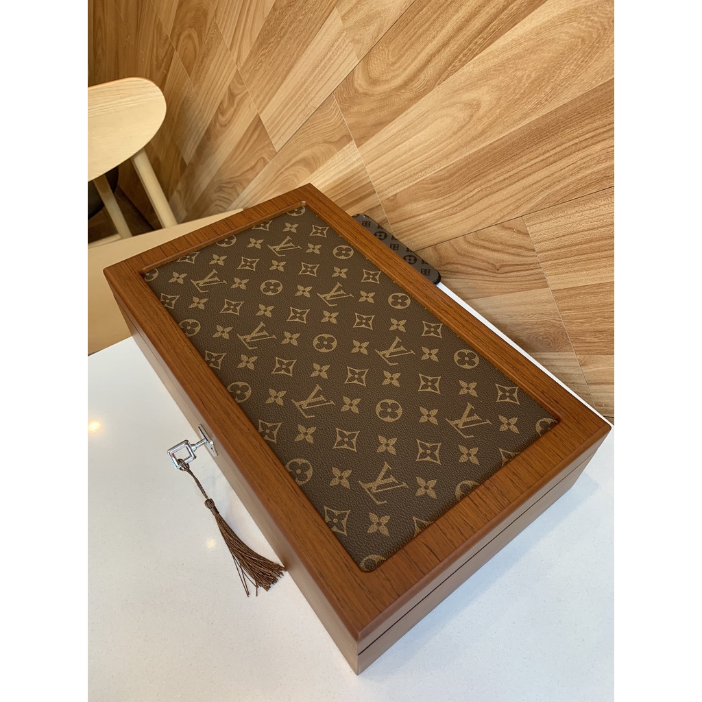 L*V คลาสสิก Retro Series กล่องนาฬิกากล่องเก็บนาฬิกา High-End Storage เฟอร์นิเจอร์ 3 ขนาดเสริมกล่องของขวัญบรรจุภัณฑ์