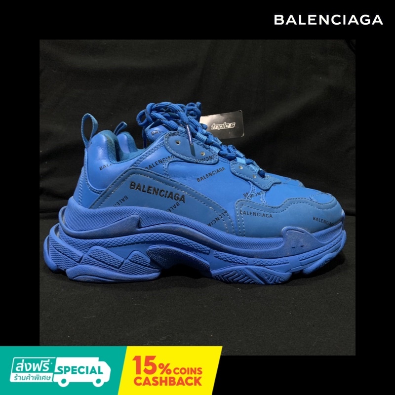 balenciaga (บาเลนเซียก้า) triple s blue Size 41 / 26.5 cm (รองเท้ามือ2)