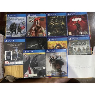 [PS4] Call of Duty Black Ops Cold War ,Hitman 2 ,Sekiro ,God of War Ragnarök ,Sifu ,Yakuza7 WWE2K15 แผ่นเกมส์