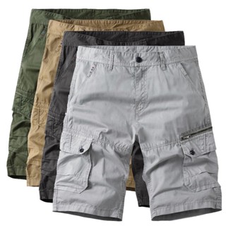 085#กางเกงขาสั้นหลายกระเป๋าสไตล์เกาหลีล่าสุด 2023，100% cotto…