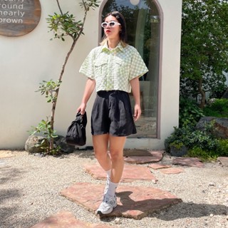 Ellen Shirt Crop Top