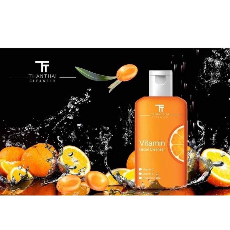 Thanthai Cleanser Vitamin ผลิตภัณฑ์ล้างหน้า เนื้อเจล แต่สะอาดล้ำลึก ช่วยปรับสมดุล