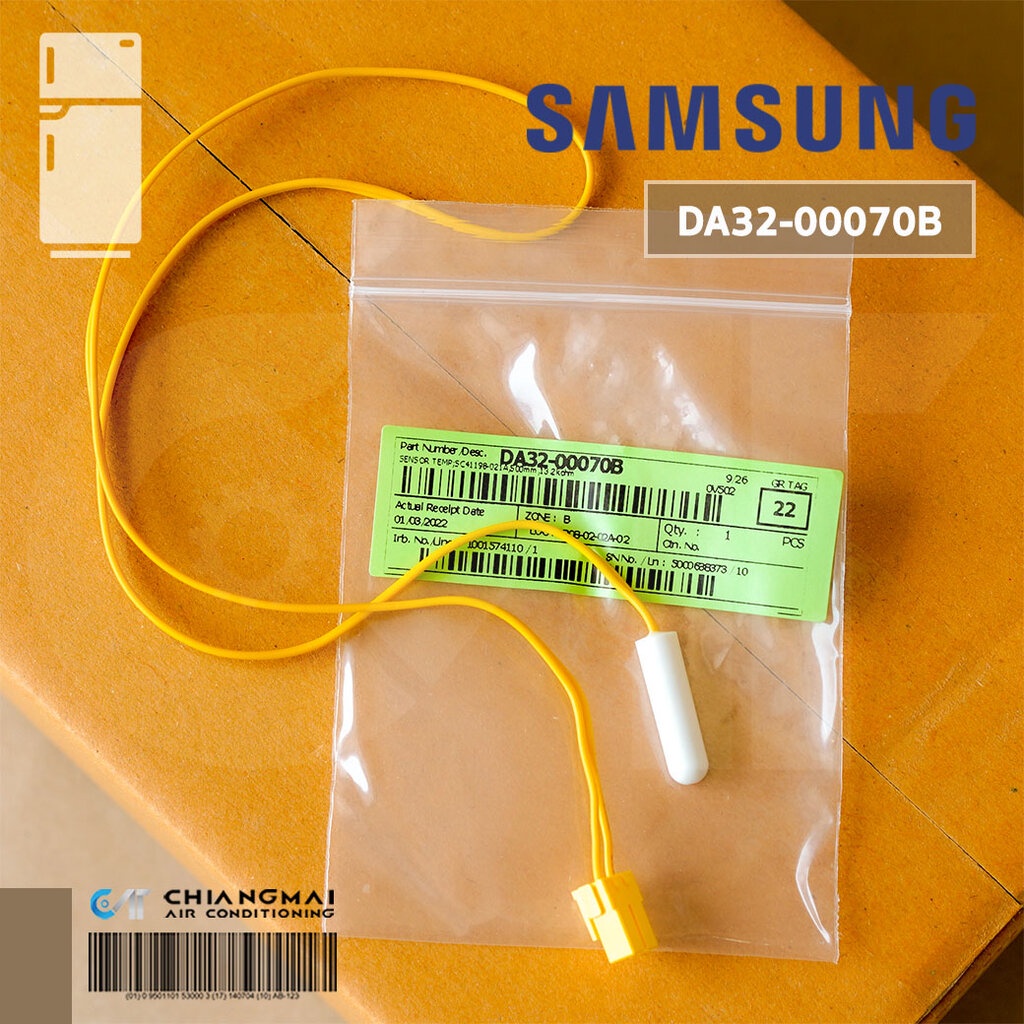 DA32-00070B เซ็นเซอร์ตู้เย็น SAMSUNG (SENSOR TEMP) เซ็นเซอร์ตู้เย็นซัมซุง อะไหล่ตู้เย็น ของแท้ศูนย์ (ยาว 54 ซม.)