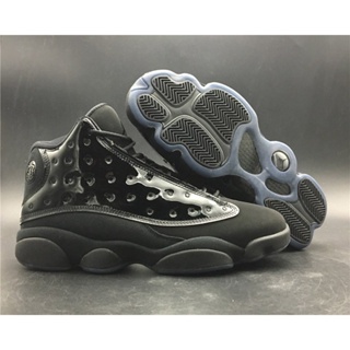 Nk Air Jordan 13 “Cap and Gown” รองเท้าบาสเก็ตบอล สีดํา 414571-012 Zlhw