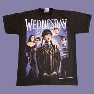 WEDNESDAY ADDAMS  - UNISEX เสื้อยืด ผ้าฟอกนุ่ม