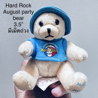 #ตุ๊กตา #หมีฮาร์ดรอค #ขนาด3.5” #มีเม็ดถ่วง #งานสวย #ลิขสิทธิ์แท้ #Hard #Rock #August #Party #Bear 🐻 #ปี2003