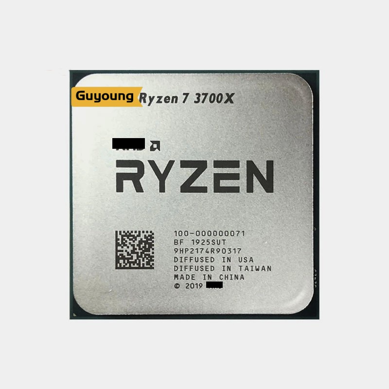 Ryzen 7 3700X ใหม่ R7 3700X 3.6 GHz แปด-Core Sixteen-Thread CPU โปรเซสเซอร์ 7NM L3 = 32M 100-0000000