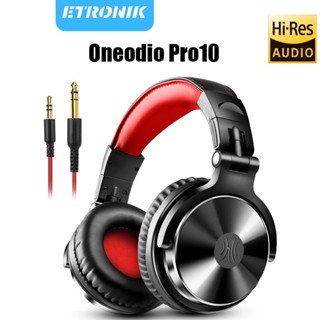 ETRONIK Oneodio Pro 10 หูฟังดีเจแบบมีสายชุดหูฟังสำหรับเล่นเกมพร้อมไมโครโฟนสำหรับการบันทึกหูฟังมอนิเตอร์สตูดิโอโทรศัพท์