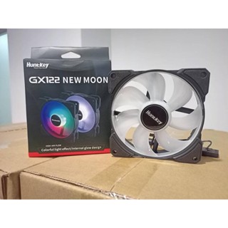 HUNTKEY GX122 RGB FAN 12CM HIGH AIRFLOW MUTE CHASSIS PC COOLING FAN