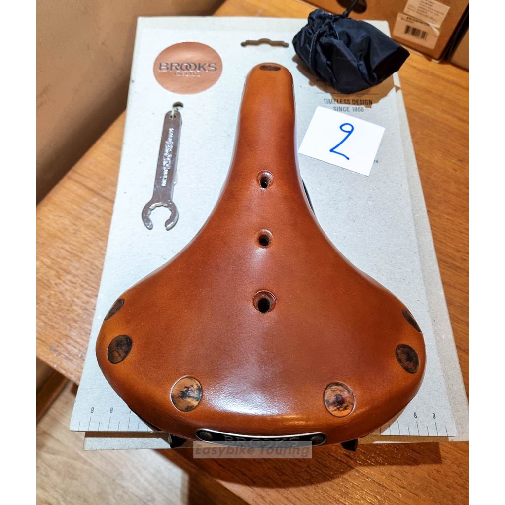 เบาะ BROOKS ราคาพิเศษ B17 SPECIAL "S" หมุด / รางทองแดง รุ่นสั้น