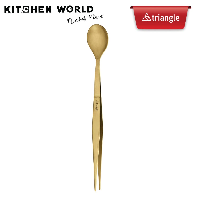 Triangle 504931701 Chef tasting spoon & tweezers, carded / ที่คีบอาหารพร้อมช้อนตกแต่งอาหาร