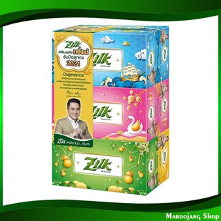 กระดาษเช็ดหน้า รุ่น ลักกี้บ๊อกซ์ Facial Tissue, Lucky Box Series 120 แผ่น (แพ็ค6กล่อง) ซิลค์ silk กระดาษ เช็ดปาก เช็ดหน้