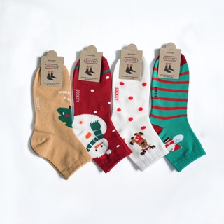 Socksy ถุงเท้าแฟชั่น รุ่น RC-0651คละสีสด (แพ็ค12คู่)