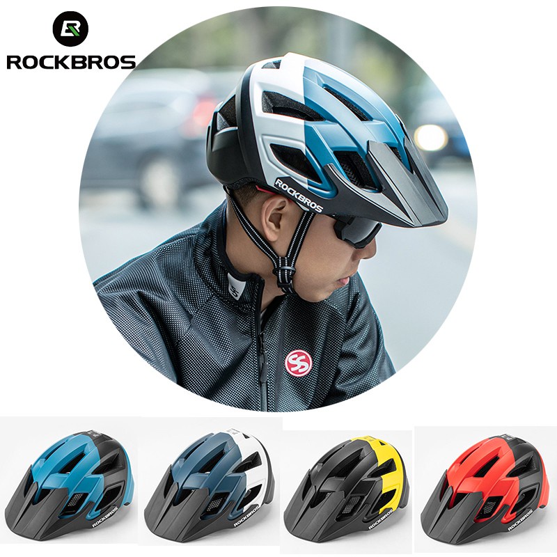 ROCKBROS หมวกกันน๊อค หมวกกันน็อคขี่จักรยานเสือภูเขาสําหรับผู้ชายผู้หญิง 4 สี