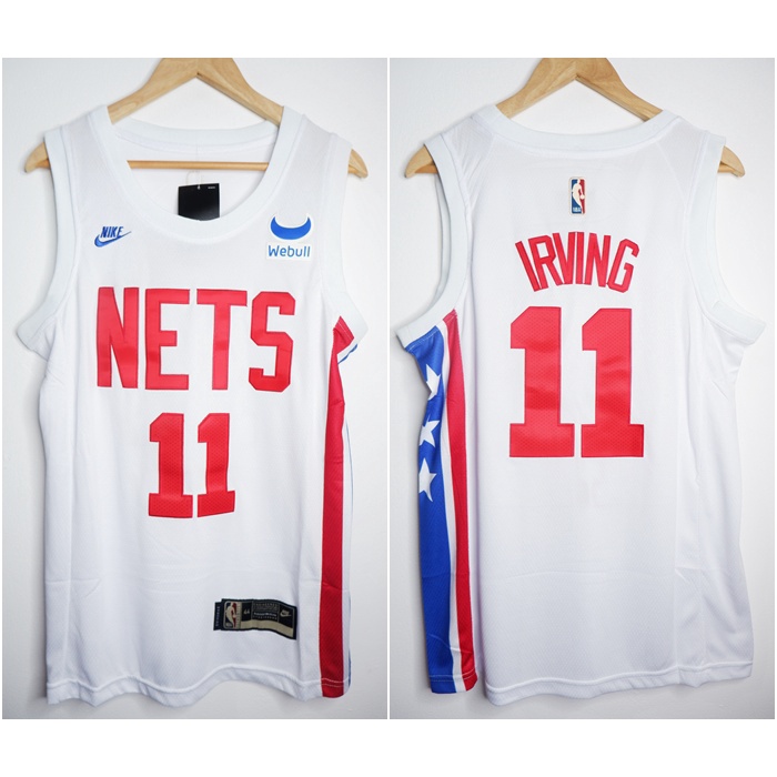 NBA NETS 11 KYRIE IRVING CLASSIC EDITION เสื้อฟุตบอลบาสเก็ตบอลสีขาว 22/23