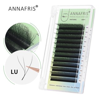 Annafris L/LU/M W Shape ขนตาปลอม 3D ขนมิงค์ธรรมชาติ