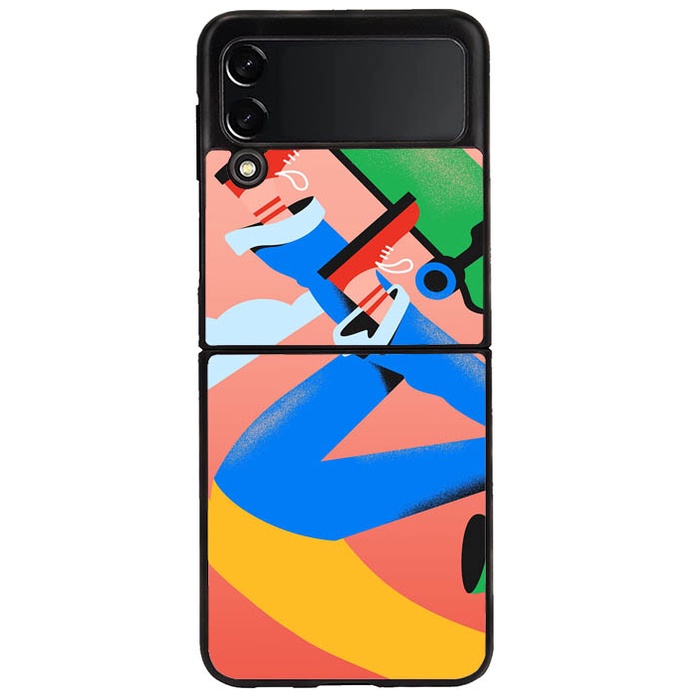 เคส Samsung Galaxy Z Flip 3 Z Flip 4 Z Fold 4 Z Fold 3 Pixel Color D110