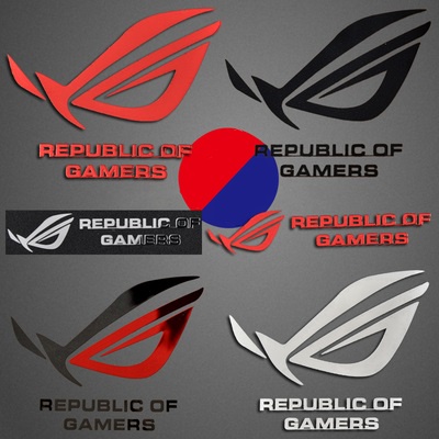 Laptop & PC Casing ROG สติ๊กเกอร์ตกแต่งเมทัลลิก