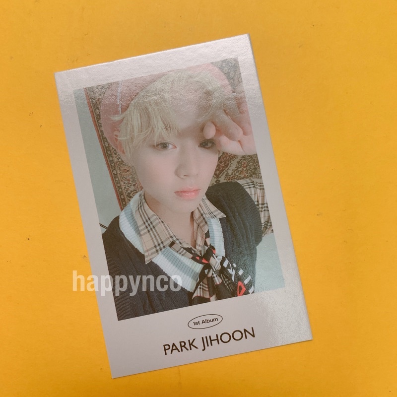 PARK JIHOON OFFICIAL ASK PHOTOCARD - 1ST FULL ALBUM MESSAGE สมาร์ทโฟน  一方小卡 KPOP PARK JI HOON