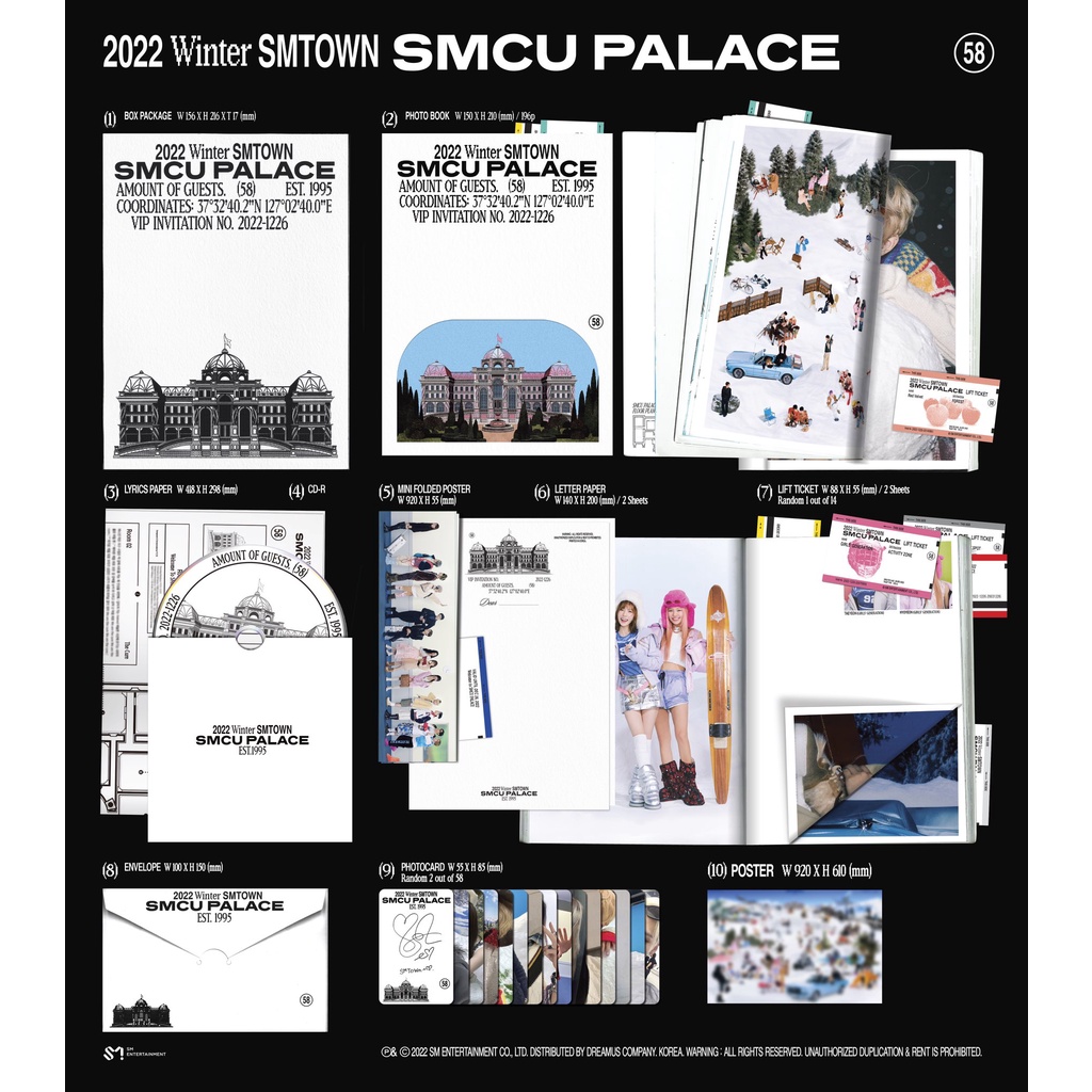 พร้อมส่ง SMCU 2022 Winter SMTOWN SMCU PALACE (Portrait Book