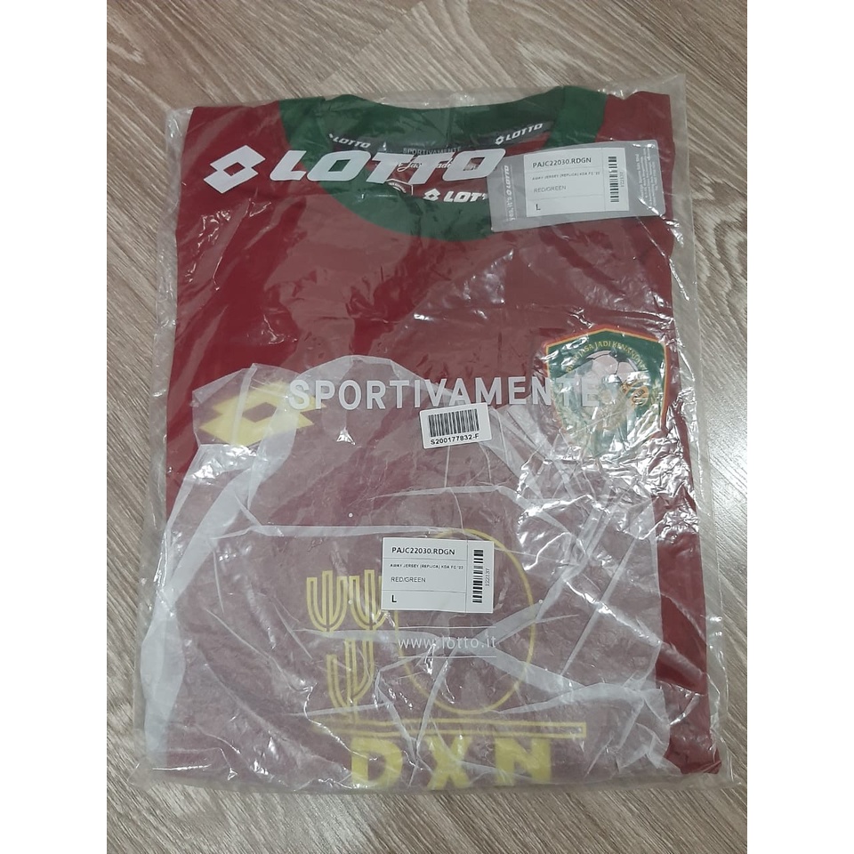 Lotto Kedah Darul Aman KDA FC 2022 Away Replica Issue Jersey – (สีแดง) Jimat Man